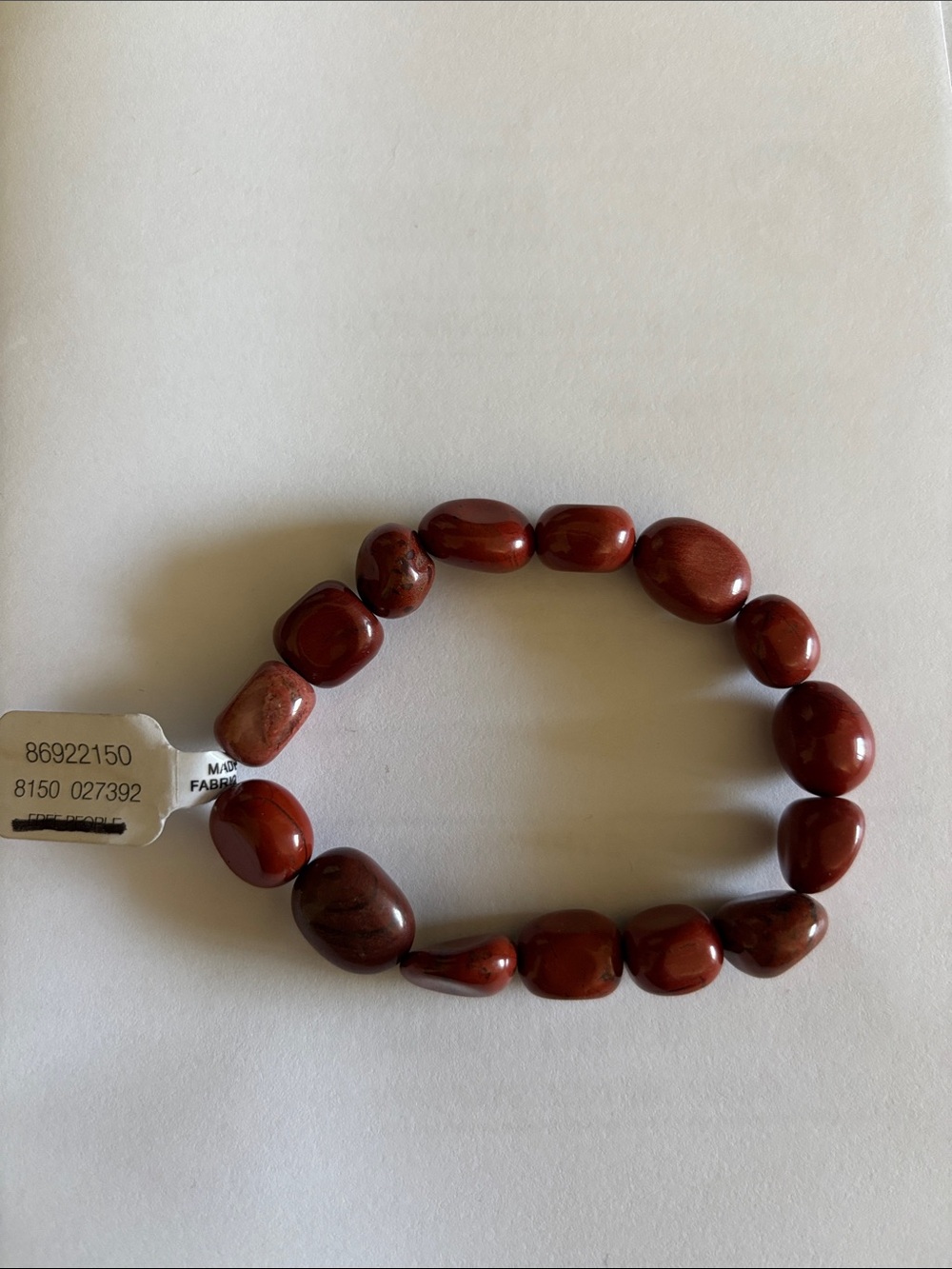 Free People NWT Polished Stone Stretch Bracelet